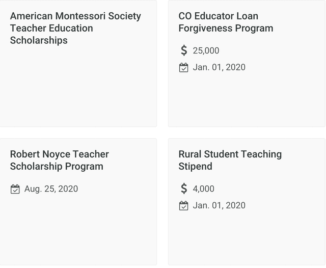Image of featured scholarships
